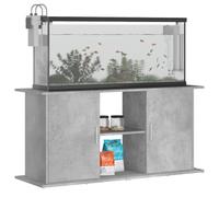 Nqyjm Supporto per serbatoio e terrario rettile supporto per acquario in cemento grigio 121 x 41 x 58 cm in legno di ingegneria, mobile con 2 ante e scomparti per casa
