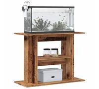 Nqyjm Supporto per serbatoio e terrario rettile supporto per acquario in legno antico 80 x 35 x 60 cm in legno di ingegneria, mobile di stoccaggio con 3 ripiani per casa ufficio