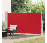 Nqyjm Tenda da sole laterale, 160 x 300 cm, colore rosso, protezione dal vento, parasole per balcone, terrazza, giardino