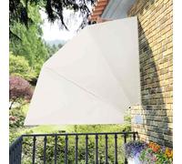 Nqyjm Tenda da sole pieghevole per balcone, 210 x 210 cm, protezione dal vento, parasole per balcone, terrazza, giardino