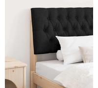 Nqyjm Testiera imbottita nera 100 cm in pino massiccio da parete per camera da letto, hotel, dormitorio L87H9356