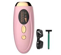 NQYZZFA Apparecchi Professionali Per La Depilazione IPL, 5 Livelli Di Energia, 999.999 Flash, Per Donne E Uomini, Risultati Indolori, Epilazione Permanente Per Tutte Le Zone Del Corpo,Rosa