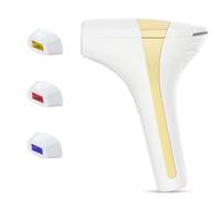 NQYZZFA Dispositivo Di Epilazione Laser IPL Per Donne E Uomini, Funzioni 3 in 1 HR/SC/RA, Sistema Di Raffreddamento A Ghiaccio Indolore, Per Corpo, Viso, Gambe, Braccia, Zona Bikini,Bianca