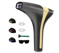NQYZZFA Dispositivo Di Epilazione Laser IPL Per Donne E Uomini, Funzioni 3 in 1 HR/SC/RA, Sistema Di Raffreddamento A Ghiaccio Indolore, Per Corpo, Viso, Gambe, Braccia, Zona Bikini,Nero