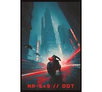 NR-6x9 // DOT - Urban Minimal Dot Grid Journal: A 6x9 minimalist dot grid notebook for bullet journaling, planning, and creative note-taking with a neon urban aesthetic - 120 pages