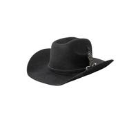 NRBMZYEN Cappello da cowboy in feltro di lana, cappello da cowbot con cintura e piume, unisex, cappello da cowboy a tesa larga (colore 07, colore 59)