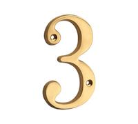 NRBMZYEN Numero civico in ottone massiccio, 1 pezzo, 101 mm, in ottone massiccio, per appartamento, porta e indirizzo, numero civico per esterni (colore 03)