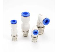 NRC NRL 800r/min 360 Rotante 4 6 8 10 12 14 16mm 1/8" 1/4" 3/8" 1/2" Maschio Dritto Gomito Ottone Plastica Raccordo Pneumatico Aria 1 Pz(6-M5(6mm-M5),NRC)