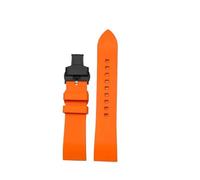 NRERDMT Cinturino da polso a sgancio rapido compatibile con cinturino Casio PROTREK PRW-60 PRW-30 PRW-50 PRW-70YT in gomma fluorurata for orologio sportivo da uomo, 23 mm(Orange black)