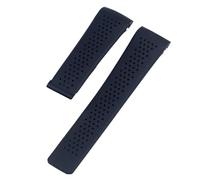 NRERDMT Cinturino for orologio da 22 mm compatibile con TAG HEUER GRAND CARRERA AQUARACER, cinturino in silicone morbido for orologio da uomo, cinturino in gomma(Black without buckle,24mm)