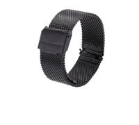 NRERDMT Cinturino for orologio in acciaio inossidabile da 18 mm e 20 mm compatibile con il cinturino for orologio sportivo in maglia milanese della serie DW Watch(Noir,18mm)