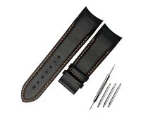 NRERDMT Cinturino for orologio in vera pelle di vitello compatibile con il cinturino for orologio Tissot COUTURIER T035 T035617 627 T035439(Black orange -NK,22mm)