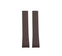 NRERDMT Cinturino in silicone morbido Aquanaut compatibile con Patek Philippe 5164A 5167A 5168A Bracciale in gomma con estremità curva Accessori for orologi Cinturini 21 mm(Brown no buckle)