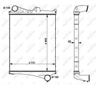 NRF 30225 Intercooler per VOLVO