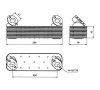 NRF 31039 Scambiatore Di Calore Olio Motore
