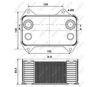 NRF 31195 Scambiatore Di Calore Olio Motore Alluminio