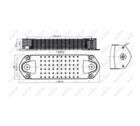 Radiatore olio, olio motore NRF 31198