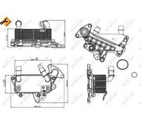 NRF 31264 Radiatore olio, Cambio automatico per SKODA,VW