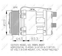 Compressore, condizionatore d'aria NRF 32133