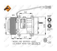 NRF 32780 Compressore aria condizionata