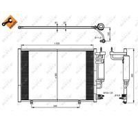 Condensatore, impianto di climatizzazione NRF 350205