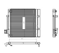 NRF 350448 Condensatore, Climatizzatore per TESLA