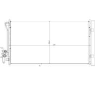 Condensatore, impianto di climatizzazione NRF 350479