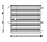 Condensatore, impianto di climatizzazione NRF 350504