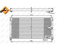 NRF 35348 Condensatore, Climatizzatore per HONDA,ROVER