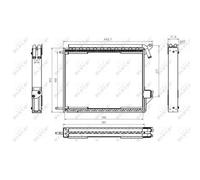 Condensatore, impianto di climatizzazione NRF 35370