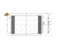 Condensatore radiatore climatizzazione 35383 NRF