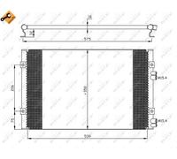 NRF 35384 Condensatore, Climatizzatore per CHRYSLER