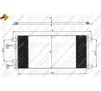 NRF 35643 Condensatore, Climatizzatore per IVECO