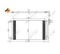 NRF 35748 Condensatore Climatizzatore Per BMW E46 E83
