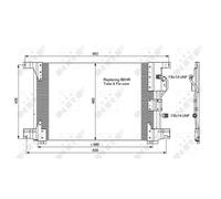 NRF 35772 Condensatore Climatizzatore Senza Essiccatore