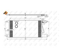 NRF 35790 Condensatore Climatizzatore in Alluminio Easy Fit Senza Essiccatore