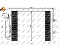 NRF 35879 Condensatore, Climatizzatore per RENAULT