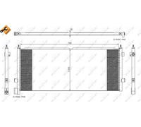 NRF 35891 Condensatore, Climatizzatore per VOLVO