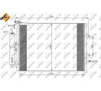 NRF 35897 Condensatore, Climatizzatore per RENAULT