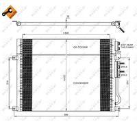 NRF 35920 Condensatore, Climatizzatore per JEEP