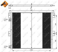 NRF 35924 Condensatore, Climatizzatore per RENAULT TRUCKS,VOLVO