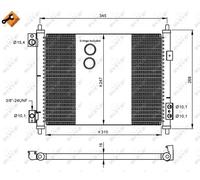 NRF 35926 Condensatore, Climatizzatore per NISSAN,RENAULT TRUCKS