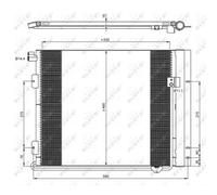 Condensatore Aria Condizionata Radiatore Clima Easy Fit Con Essicatore