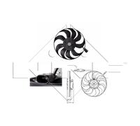 Ventola, raffreddamento motore NRF 47381