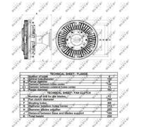 NRF 49159 Giunto Ventola Radiatore Senza Adattatore Specifico Per Veicolo