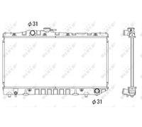 NRF 516712 Radiatore, Raffreddamento motore per TOYOTA