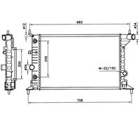 NRF 519516 Radiatore motore