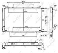 Radiatore, raffreddamento motore NRF 52154
