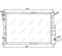 Nrf 53068 Radiatore, Raffreddamento motore