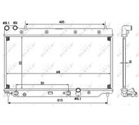 NRF 53110 Radiatore motore